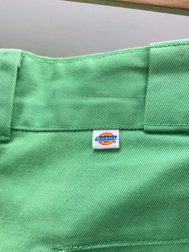 商品画像：70s/TALONジップ/チビタグ/ショートパンツ/33/コットン/グリーン/無地 4