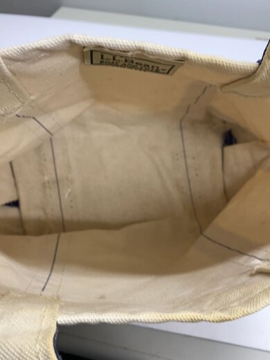 商品画像：トートバッグ/キャンバス/ネイビー/無地/MADE IN USA/汚れ有/112635// 6