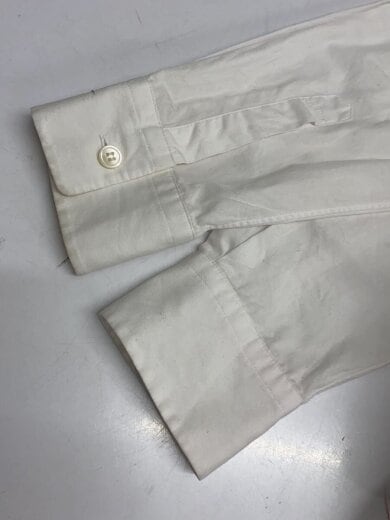 商品画像：長袖ブラウス/S/コットン/ホワイト/無地/TD-B032 5