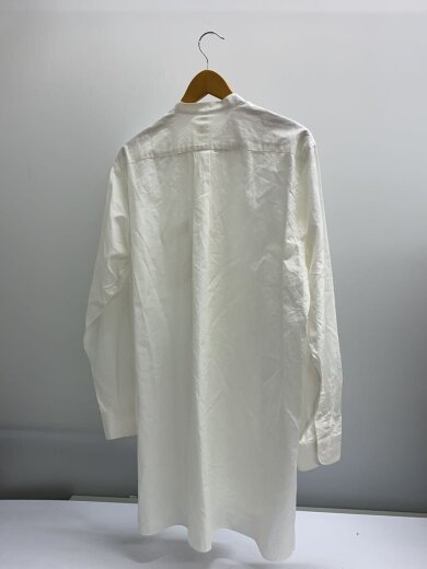 商品画像：バンドカラーシャツ/長袖シャツ/2/コットン/ホワイト/T01-02002 2