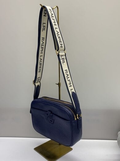 商品画像：ショルダーバッグ/レザー/ネイビー/無地// 2