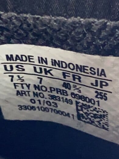 商品画像：ローカットスニーカー/25.5cm/ブラック/内側ベタつき有/383149 5