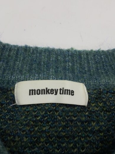 商品画像：ニット・セーター/XL/ポリエステル/モヘヤ混/ブルー/総柄/8313-699-0225 3