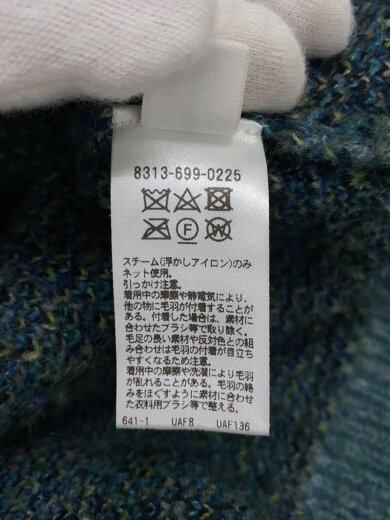 商品画像：ニット・セーター/XL/ポリエステル/モヘヤ混/ブルー/総柄/8313-699-0225 5