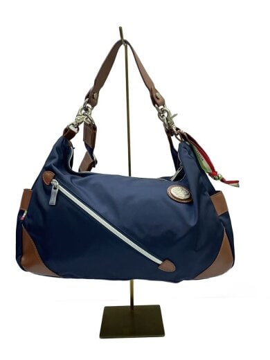 商品画像：ショルダーバッグ/ナイロン/ネイビー/無地 1