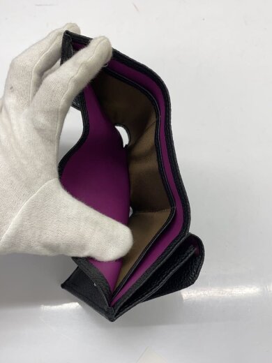 商品画像：3つ折り財布/--/ブラック/無地/レディース 6