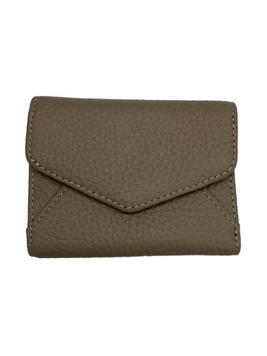 商品画像：3つ折り財布/--/グレー/無地/レディース 1