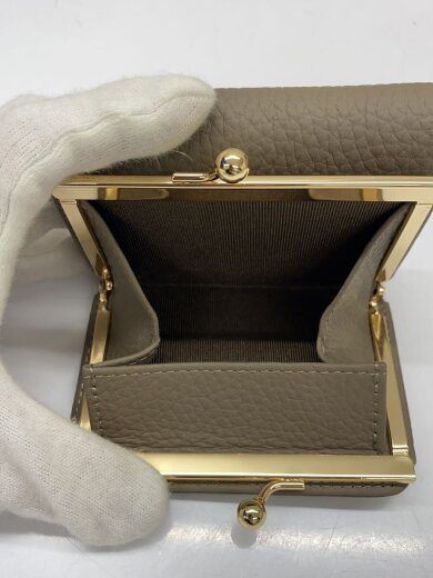 商品画像：3つ折り財布/--/グレー/無地/レディース 5