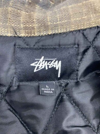 商品画像：ジャケット/L/コットン/ベージュ/チェック/1110084 3