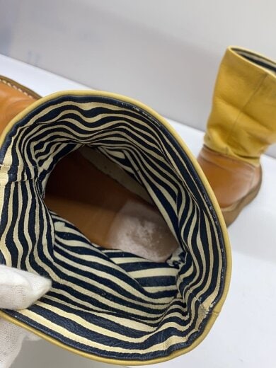 商品画像：リンクルポパイブーツ/--/ブラウン/レザー/裏地破れ有// 5