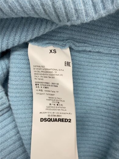 商品画像：ニット・セーター(厚手)/XS/ウール/ブルー/無地/S75HA1070 5