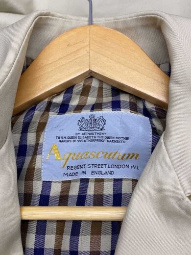 商品画像：Aqua5/トレンチコート/--/コットン/ベージュ/MADE IN ENGLAND/汚れ有 4