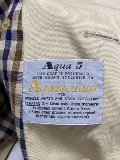 商品画像：Aqua5/トレンチコート/--/コットン/ベージュ/MADE IN ENGLAND/汚れ有 5