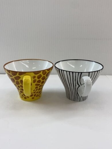 商品画像：ゼブラ・ジラフ/カップ×2・ソーサー×2 2