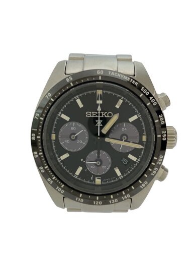 商品画像：PROSPEX/SPEEDTIMER/クロノグラフ/ソーラー腕時計/BLＫ/V192-0AF0 1