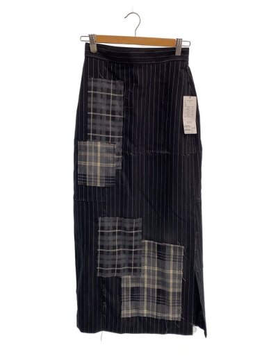 商品画像：ロングスカート/FREE/ポリエステル/BLK/ストライプ/WWZ1042201A001 1