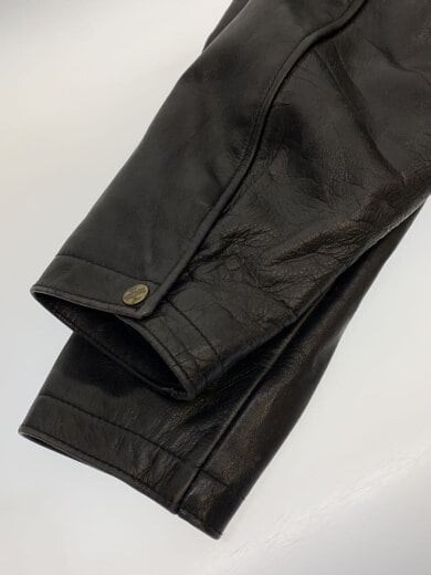 商品画像：レザージャケット・ブルゾン/--/レザー/BLK/無地 4