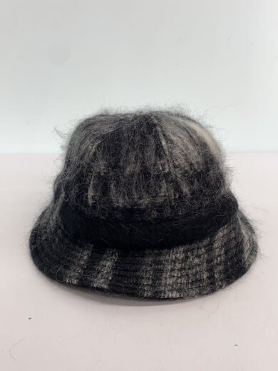 商品画像：25SS/Mohaid Plaid Bell Hat/ハット/モヘア/BLK/メンズ 3