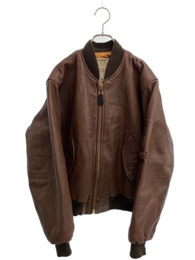 商品画像：レザージャケット・ブルゾン/M/牛革/BRW/59-7578 1