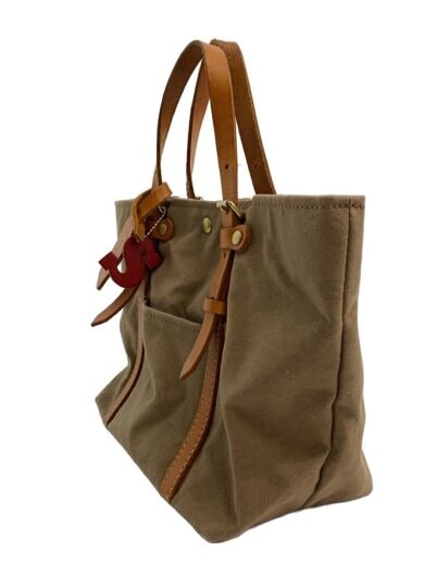 商品画像：ハンドバッグ/キャンバス/KHK/無地 2