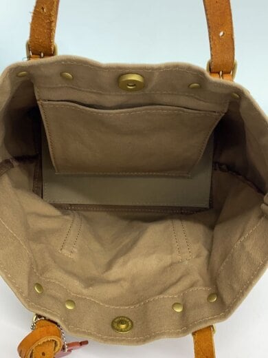 商品画像：ハンドバッグ/キャンバス/KHK/無地 6