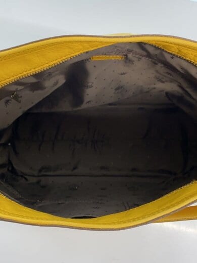 商品画像：ハンドバッグ/レザー/YLW/無地 6