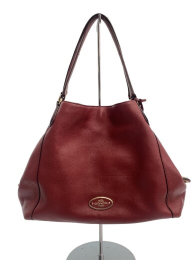 商品画像：ハンドバッグ/レザー/RED/無地 1