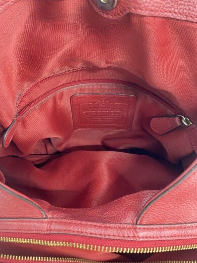 商品画像：ハンドバッグ/レザー/RED/無地 6