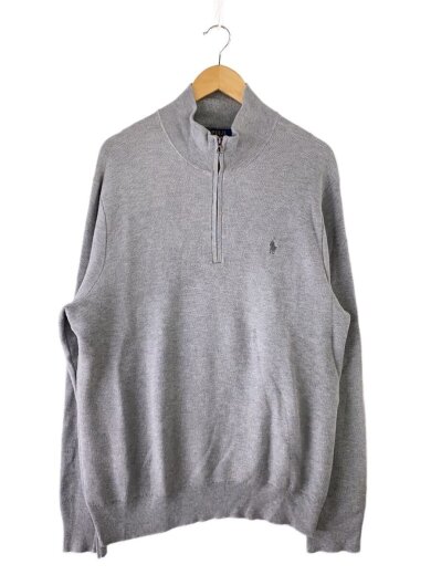 商品画像：ニット・セーター(薄手)/XL/コットン/GRY/無地// 1