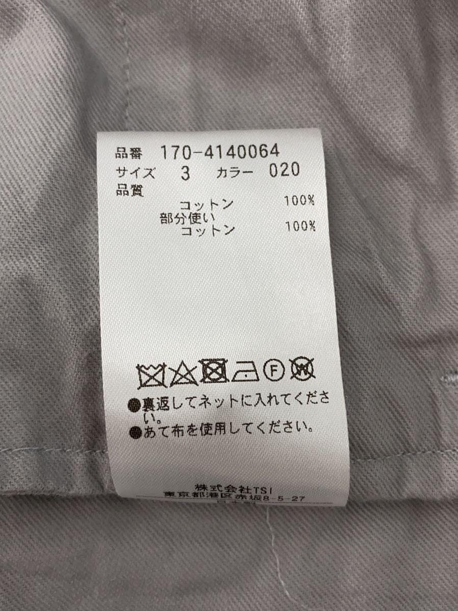 YLEVE / ボトム/3/コットン/GRY/170-4140064//