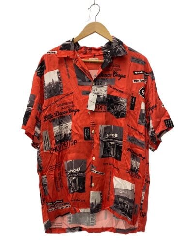 商品画像：PHOTO COLLAGE HAWAIIAN SHIRT/アロハシャツ/--/レーヨン/RED/3125057 1