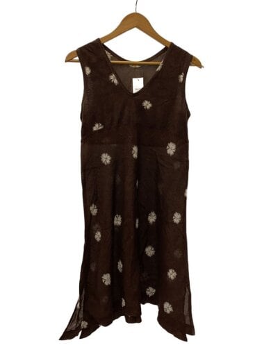 商品画像：ノースリーブワンピース/2/コットン/BRW 1