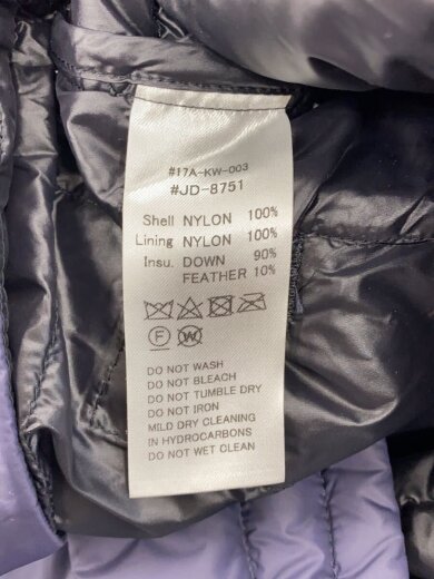 商品画像：Crew Neck Inner Down Jacket/ダウンジャケット/40/ナイロン/NVY/JD-8751 4