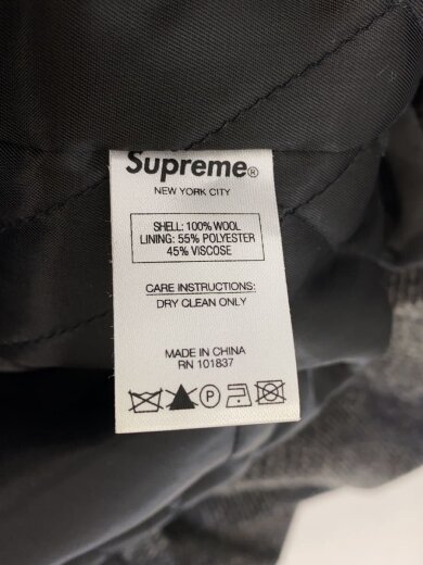 商品画像：16AW/Shadow Plaid Wool Over Coat/コート/XL/ウール/GRY 4