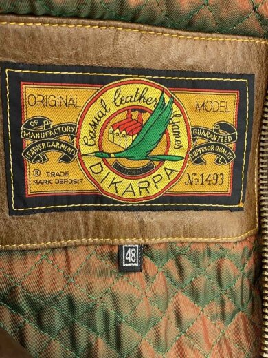商品画像：DIKARPA/レザージャケット・ブルゾン/48/レザー/BRW 3