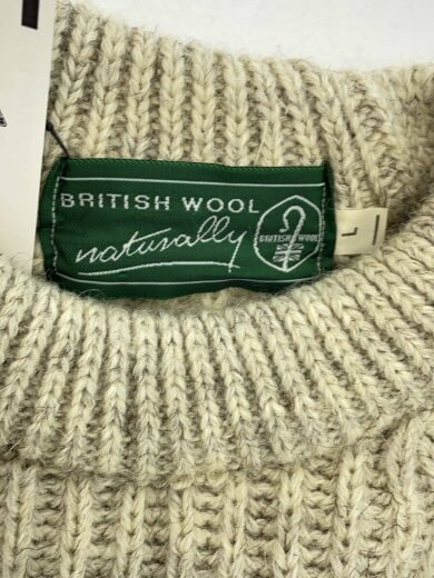 商品画像：BRITISH WOOL NATURALLY/ニット・セーター(厚手)/L/ウール/BEG 3