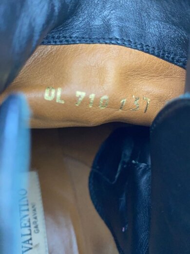 商品画像：ロックスタッズアンクルブーツ/ショートブーツ/37/BLK/レザー 5