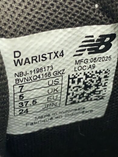 商品画像：ローカットスニーカー/24cm/BLK/WARISTX4 5