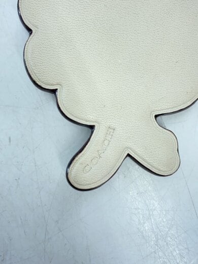 商品画像：フラワーモチーフ/バッグチャーム/キーホルダー/レザー/WHT/レディース 3