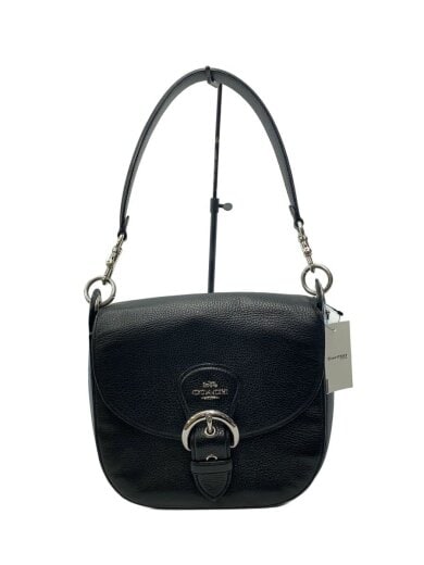 商品画像：ショルダーバッグ/レザー/BLK/C5686// 1