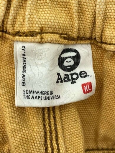 商品画像：ムーンフェイスロゴウォッシュドジーンズ/XL/コットン/キャメル/AAPPTMB680XXO 4