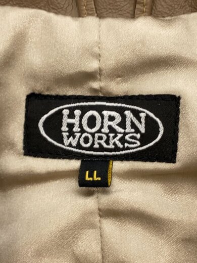 商品画像：テーラードジャケット/LL/牛革/BEG// 3