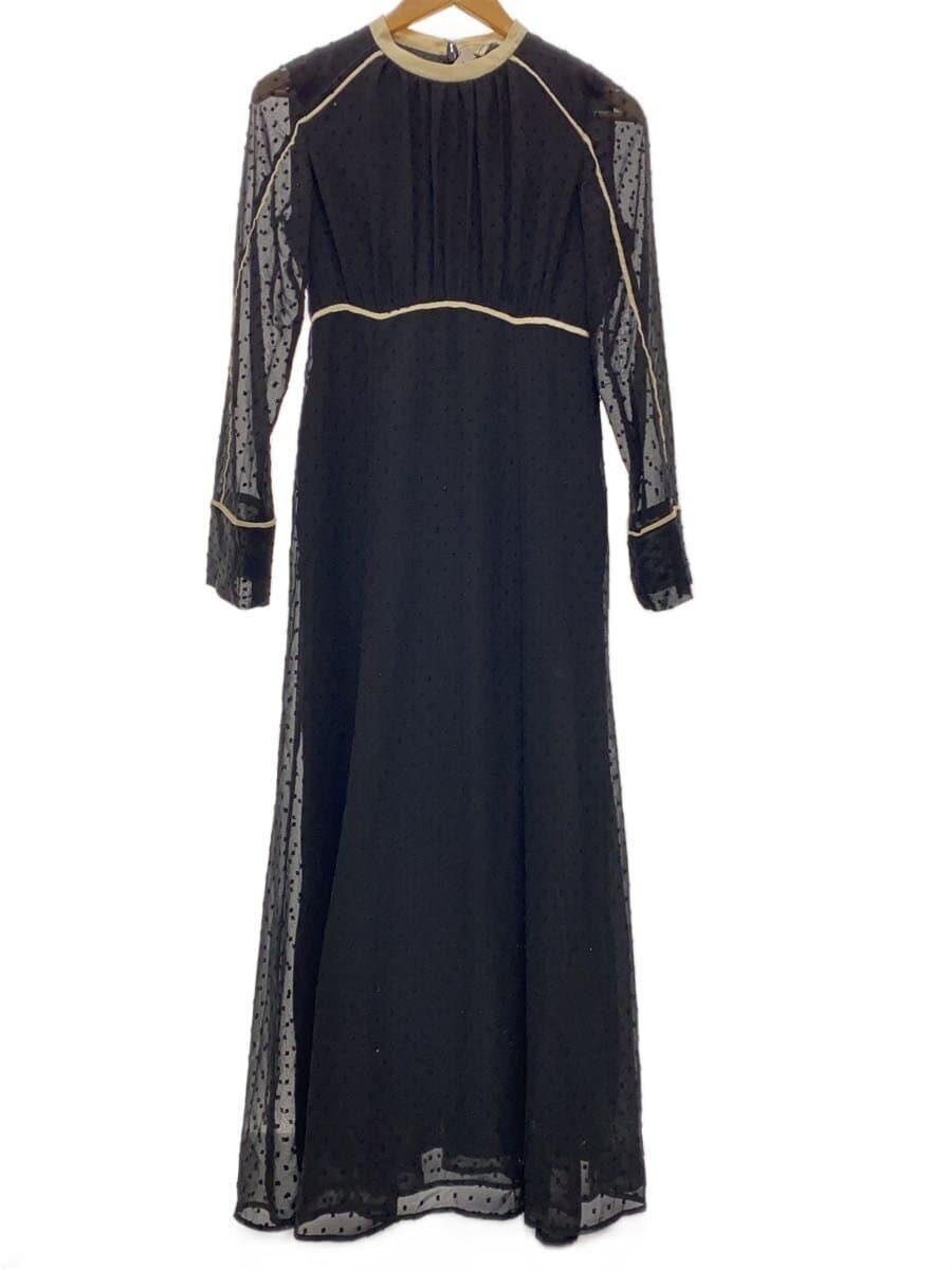 CLANE / 22AW DOT CUT JAQUARD ONE PIECE/0/ポリエステル/BLK/13112-5242