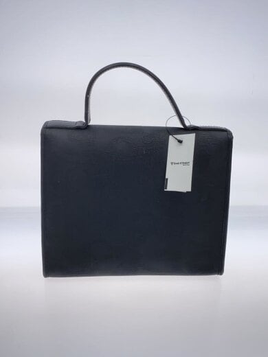 商品画像：角スレ・内側汚れ有/金具・ショルダー欠品/ハンドバッグ/--/BLK/総柄 3