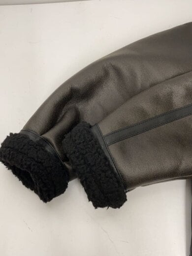 商品画像：B-3/フェイクムートンジャケット/フライトジャケット/M/フェイクレザー/BRW/TA1548-201 6