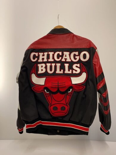 商品画像：90s/リバーシブル/シカゴブルズ/スタジャン/ヨゴレ 2