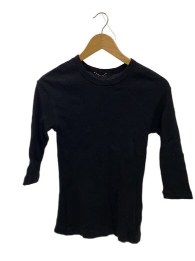 商品画像：７分袖カットソー/--/コットン/BLK/25SS 1