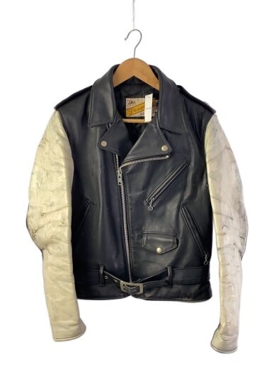商品画像：ダブルライダースジャケット/36/レザー/BLK/ONE STAR/レザー状態考慮/穴あき有 1