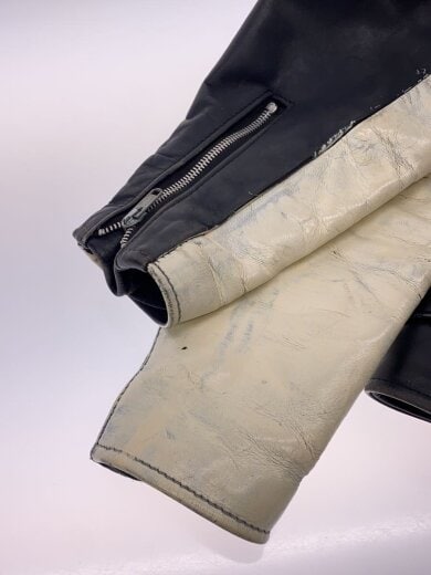 商品画像：ダブルライダースジャケット/36/レザー/BLK/ONE STAR/レザー状態考慮/穴あき有 5