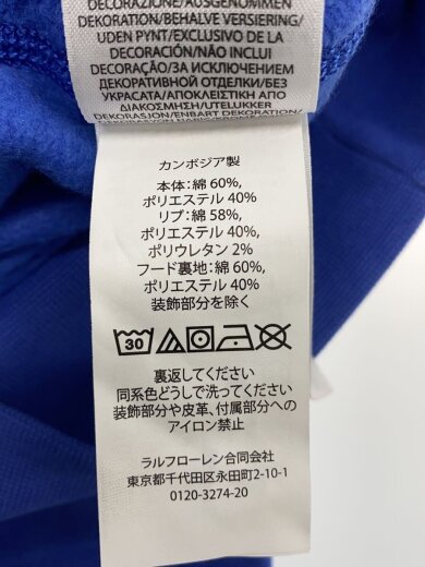 商品画像：パーカー/M/コットン/BLU// 4